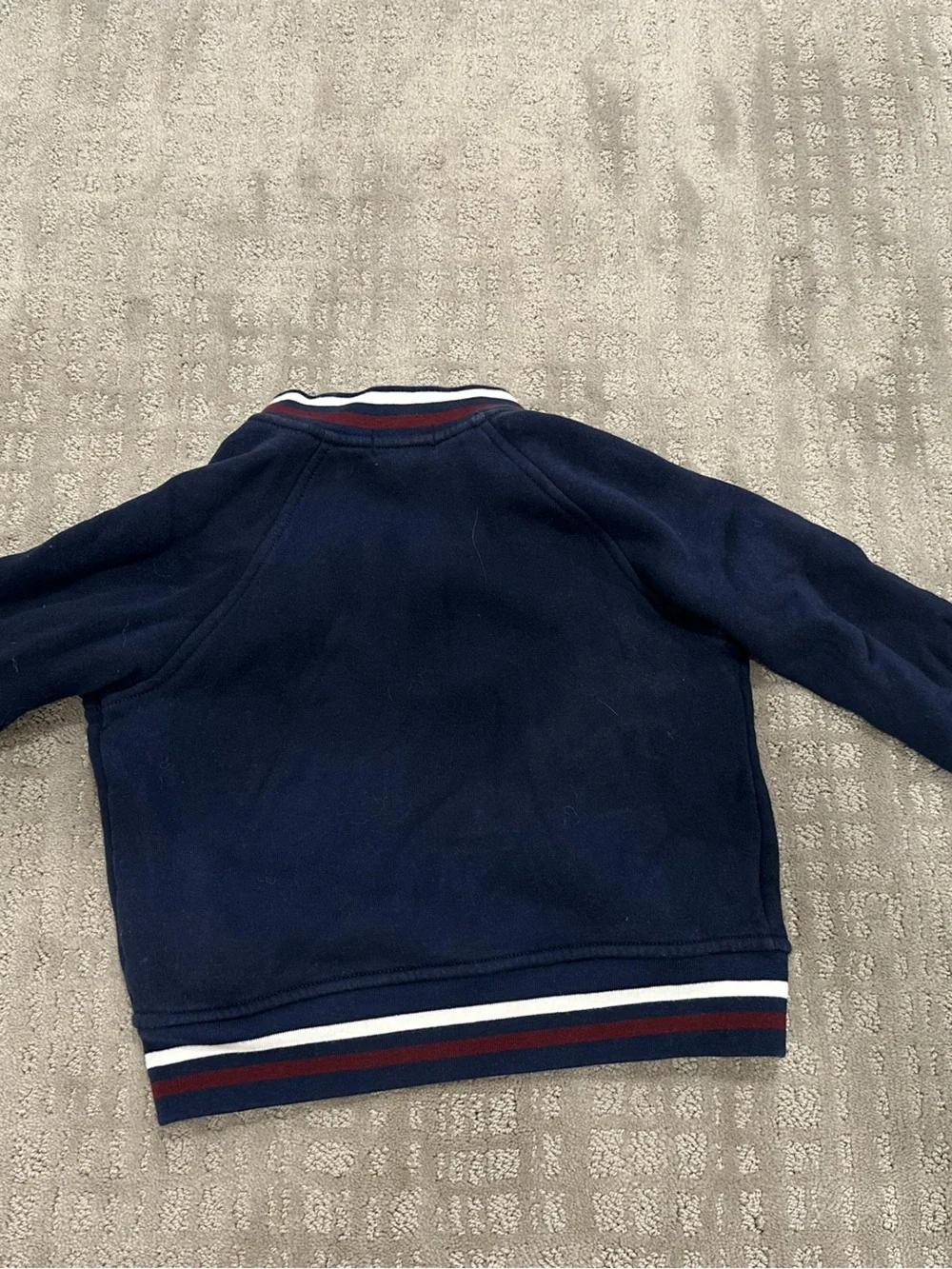 Polo Ralph Lauren Boys Navy Fleece Varsity Bomber Jacket 4T
